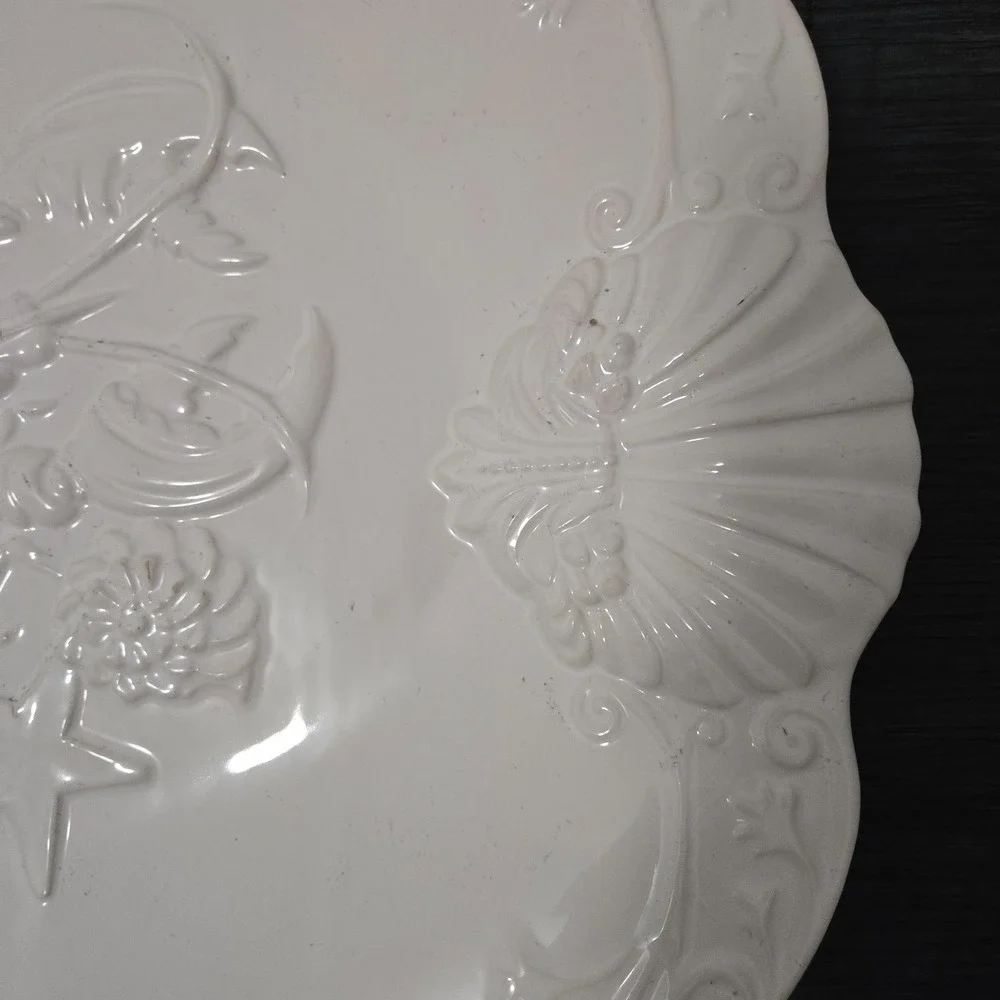 Sanor Ceramica Portugal White Lobster Serving Platter 19